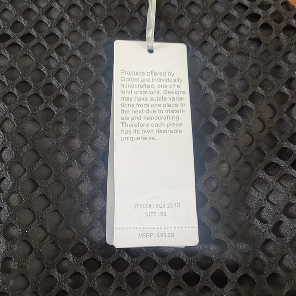 NWT Gottex Black Net Racerback Mini Dress - Picture 11 of 11